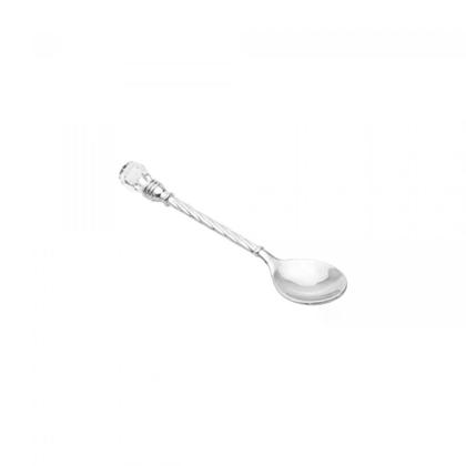 Imagem de Cj 6 colheres zamac c/suporte niquelado crystal 14cm - wolff