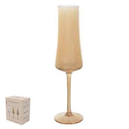 Imagem de Cj 6 Taças Champagne Âmbar Furta Cor Sommelier 270ml 26x7cm