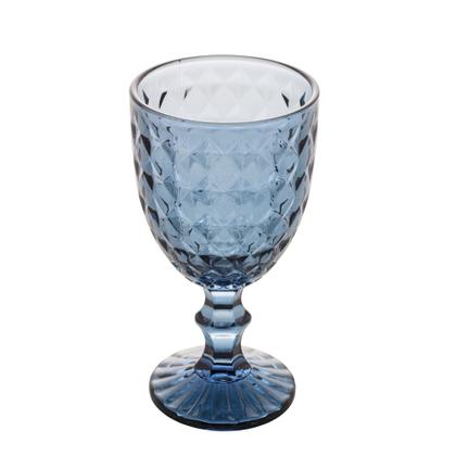 Imagem de Cj 6 Taças Vidro para Água Roman Azul escuro 345ml - Bon Gourmet