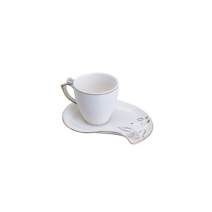 Imagem de Cj.6 Xícaras Café Porcelana Flower Design Plate Colorido 90ml
