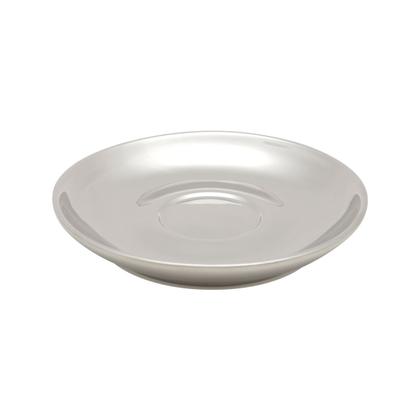 Imagem de Cj 6 Xícaras P/Café C/Pires de Porcelana Versa Branco/Prata 90ml e Suporte Wolff