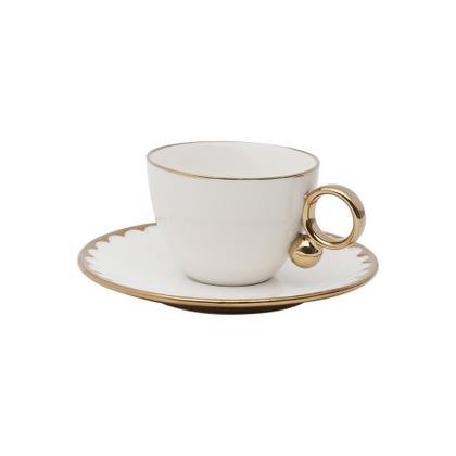 Imagem de Cj 6 Xícaras Para Chá Porcelana c/ Pires Egg 200ml Wolff