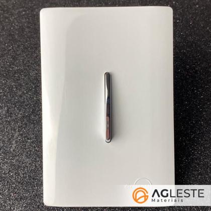 Imagem de Cj interruptor paralelo vertical 4x2 - dicompel novara branco cromado - dnv1200/3brcr