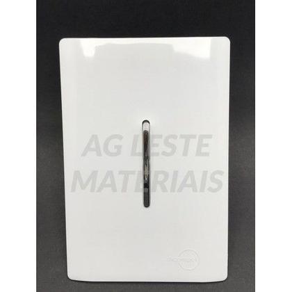 Imagem de Cj interruptor paralelo vertical 4x2 - dicompel novara branco cromado - dnv1200/3brcr