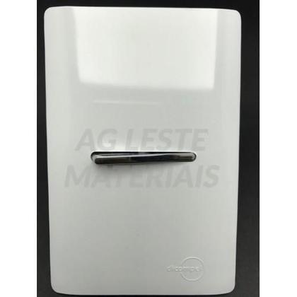 Imagem de Cj Interruptor Pulsador Campainha Horizontal Suporte 4X2