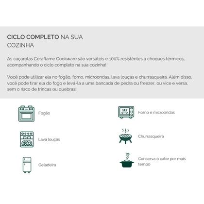 Imagem de Cj Panelas de Cerâmica Duo Smart 5 Peças Cobre - Ceraflame