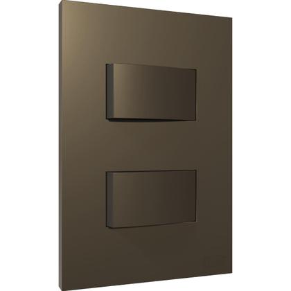 Imagem de Cj Tomada 10A 20A Interruptor Simples Paralelo Conjunto 4x2 Blux Recta Fendi Fosco + Fácil Instalação Tomada Fendi Caqui Bege Caramelo