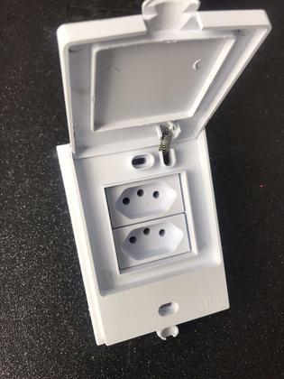 Imagem de Cj Tomada Dupla 20A - Blux B.L'Acqua Branco