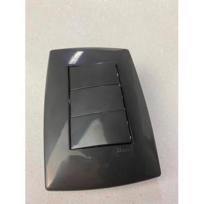 Imagem de Cj Triplo ( 2 Simples + 1 Paralelo ) 4X2 - Blux Home Grafite