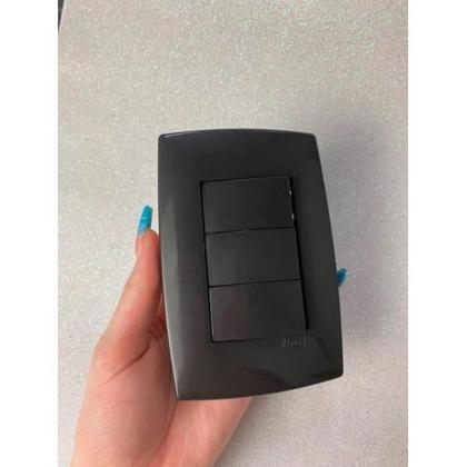 Imagem de Cj Triplo ( 2 Simples + 1 Paralelo ) 4X2 - Blux Home Grafite