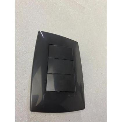 Imagem de Cj Triplo ( 2 Simples + 1 Paralelo ) 4X2 - Blux Home Grafite