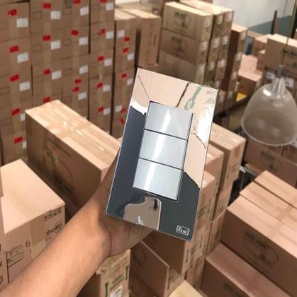 Imagem de Cj Triplo (2 Simples + 1 Paralelo) 4X2 - Recta Prata Gloss