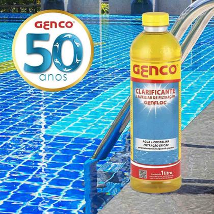 Imagem de Clarificante e Auxiliar de Filtração Para Piscina Genfloc 1 L Genco