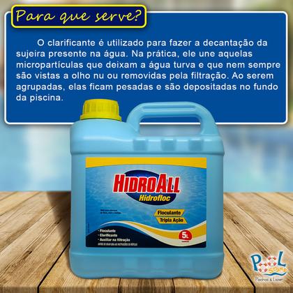 Imagem de Clarificante Hidrofloc Floculante Hidroall 5L