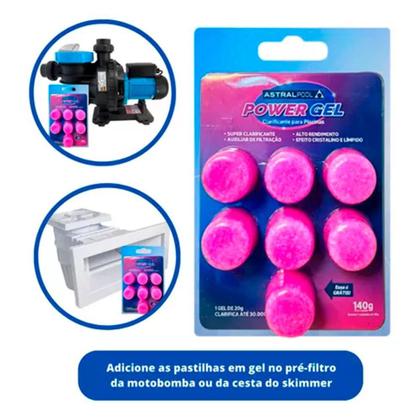 Imagem de Clarificante Power Gel 140g Com 7 Pastilhas 212037 FLUIDRA