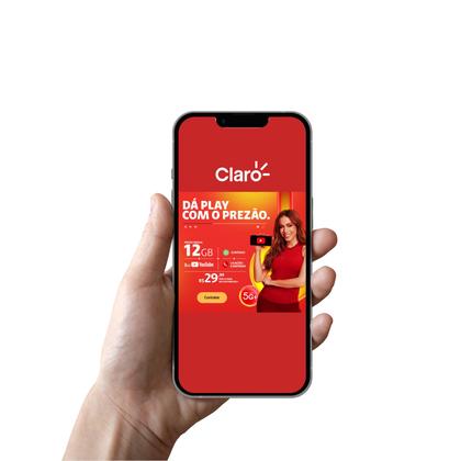 Imagem de CLARO Chip Kit 25 5 sem recarga e 20 com recarga