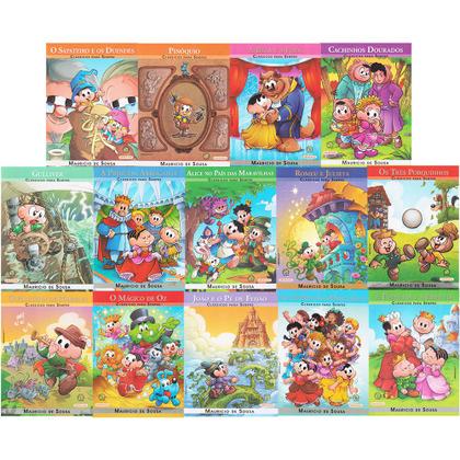 Imagem de Clássicos Para Sempre Com Turma Da Mônica Coleção em 14 Volumes Contos de Fadas