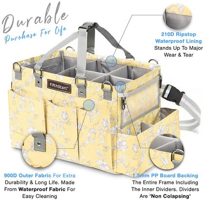 Imagem de Cleaning Caddy FifthStart Multiuso Amarelo Floral 38x25x20 cm