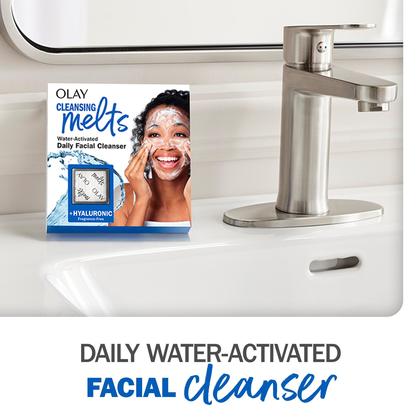 Imagem de Cleansing Melts + Hyaluronic Face Cleanser Olay 64 pads