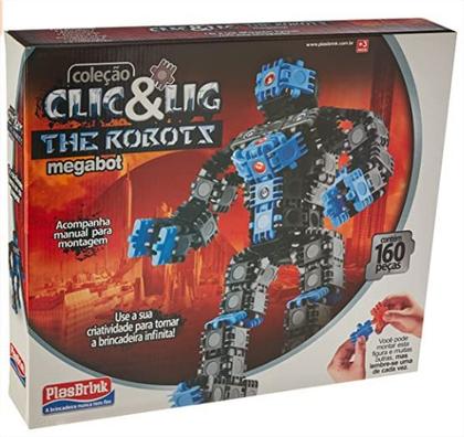 Imagem de Clic & lig 160 pcs the robots - megabot