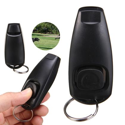 Imagem de Clicker E Apito Pet Adestramento 2 Em 1 Treinamento Cachorro