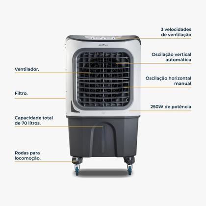 Imagem de Climatizador De Ar Britânia Bcl70 70 Litros 4 Em 1 Cinza