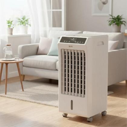 Imagem de Climatizador de Ar Digital Ventilador Umidificador com Reservatório Água 5 Litros Bak 220v