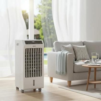 Imagem de Climatizador de Ar Digital Ventilador Umidificador com Reservatório Água 5 Litros Bak 220v