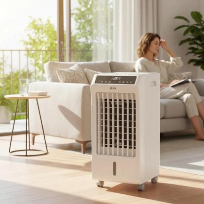 Imagem de Climatizador de Ar Digital Ventilador Umidificador com Reservatório Água 5 Litros Bak 220v