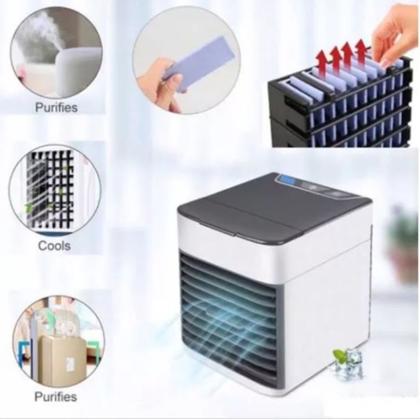 Imagem de Climatizador de ar Mini Ar-Condicionado Portátil USB 3 Níveis de ventilação