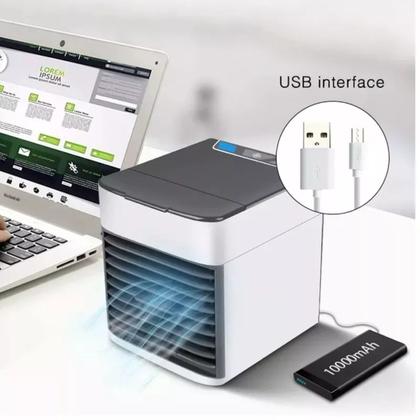 Imagem de Climatizador de ar Mini Ar-Condicionado Portátil USB 3 Níveis de ventilação