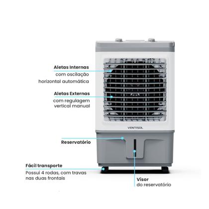 Imagem de Climatizador Industrial Portatil 60 Litros 150w Ventisol