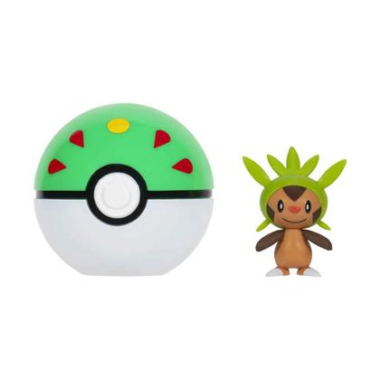 Imagem de Clip Go Poke Bola e Figura Pokemon Chespin E Friend Ball (3427)