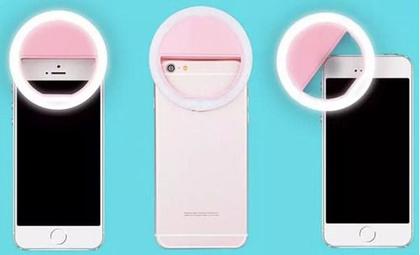 Imagem de Clipe Anel Led Flash Selfie 3 Níveis De Luz Celular Noteboo