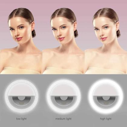 Imagem de Clipe Anel Luz - Selfie Ring Light Flash Celular Universal
