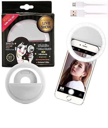 Imagem de Clipe Anel Luz - Selfie Ring Light Flash Celular Universal
