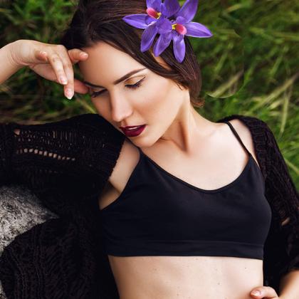 Imagem de Clipe de cabelo com flores Jexine Hawaiian Artificial Hibiscus x18