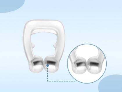 Imagem de Clipe Nasal Anti Ronco Aparelho Para Nariz Dispositivo Para Ronco e Apneia Dilatador Magnético