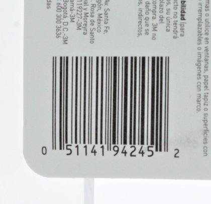 Imagem de Clipes de cabo 3M Command Clear Large com tiras transparentes, pacote com 8