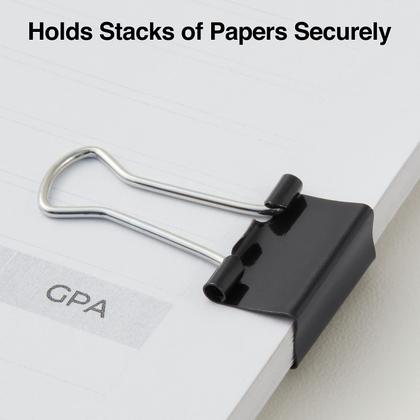 Imagem de Clipes de encadernação Staples 480114 Small Metal Black 19 mm 144/pacote
