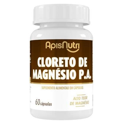 Imagem de Cloreto de Magnésio P.A. 600mg 60 Cáps - ApisNutri