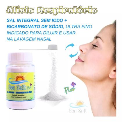 Imagem de Cloreto De Sódio Bicarbonato Lavagem Nasal + Sal Nasal 100g