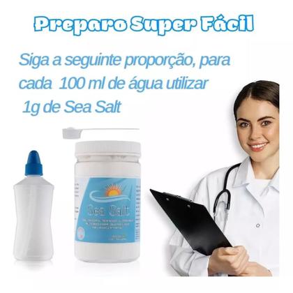 Imagem de Cloreto De Sódio Lavagem Nasal 1kg + Frasco Limpador 250ml
