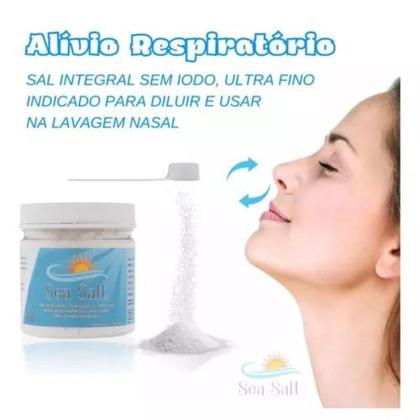 Imagem de Cloreto De Sódio Lavagem Nasal Kit C/60 com Soro Nasal 500g