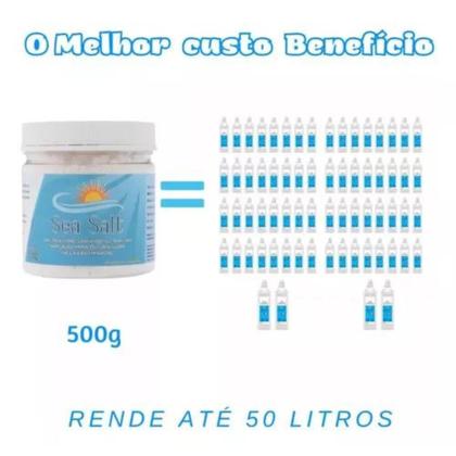 Imagem de Cloreto De Sódio Lavagem Nasal Kit C/60 com Soro Nasal 500g