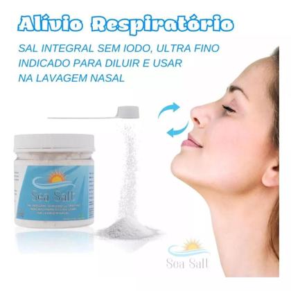 Imagem de Cloreto De Sódio Lavagem Nasal Soro 500g Kit 2