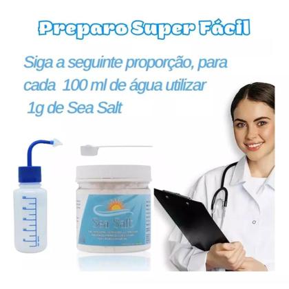 Imagem de Cloreto De Sódio Para Lavagem Nasal + Frasco Lavador 250ml