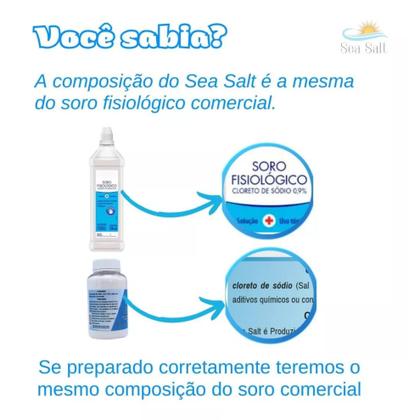 Imagem de Cloreto De Sódio Para Lavagem Nasal Soro Em Pó 1kg