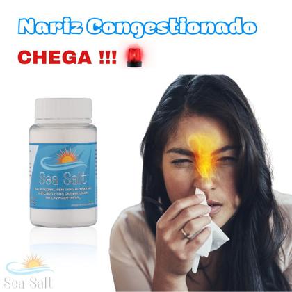Imagem de  Cloreto de Sódio Sal Para Lavagem Nasal 100 G Cada Kit Com 2