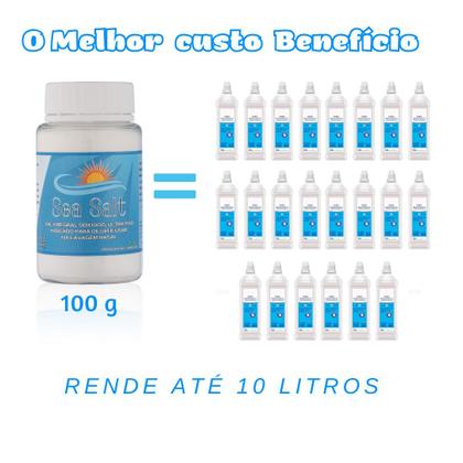 Imagem de  Cloreto de Sódio Sal Para Lavagem Nasal 100 G Cada Kit Com 3